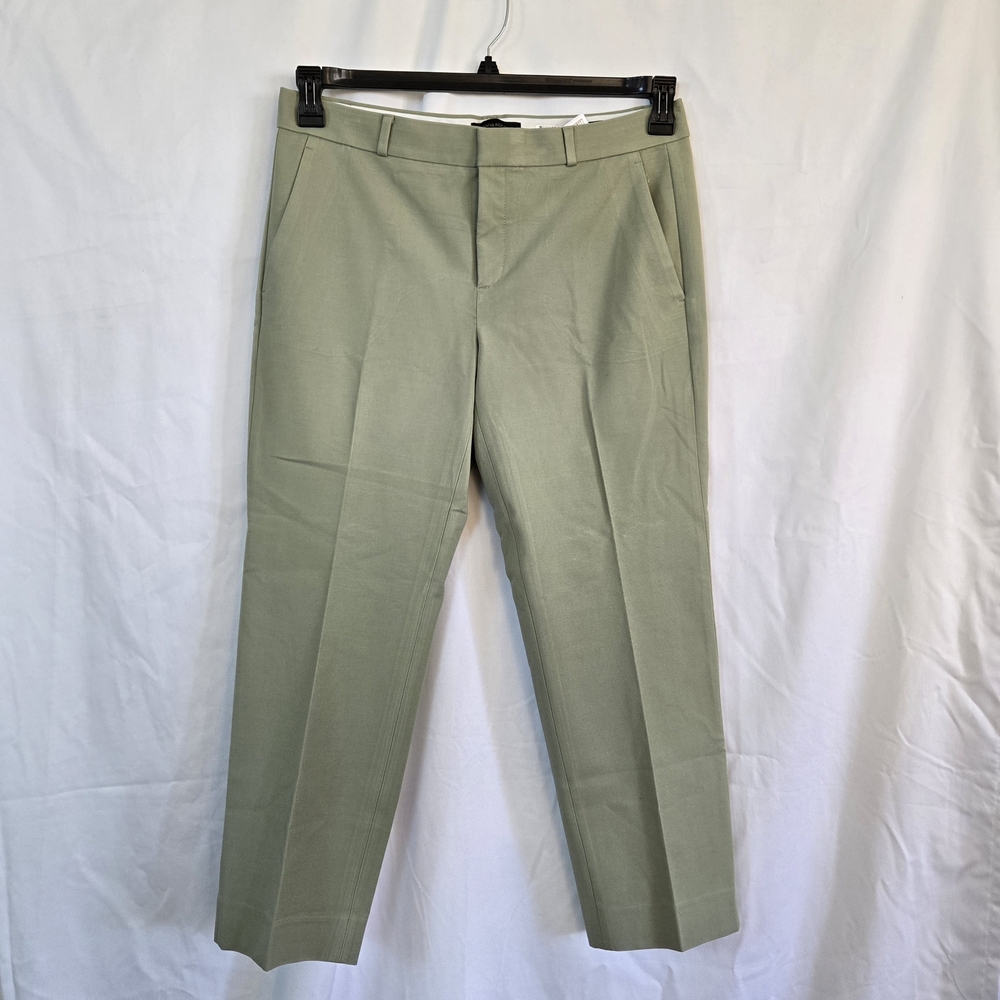 Banana Republic Womens Preppy Sage Green Avery Straight Leg Career Ankle Pant 14